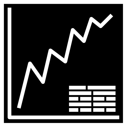 gráfico de linea Phatplus Solid icono