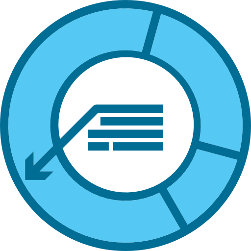 gráfico circular Phatplus Blue icono