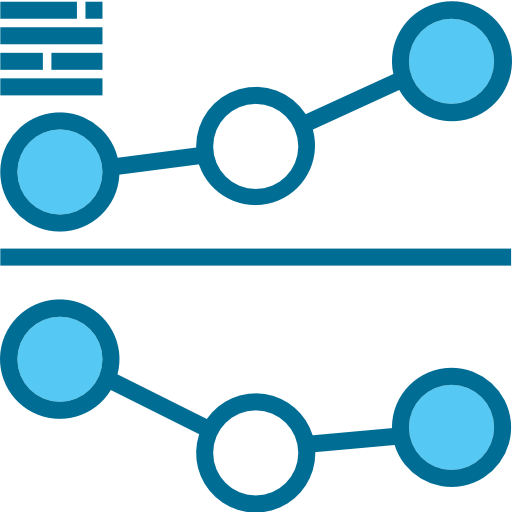 라인 차트 Phatplus Blue icon