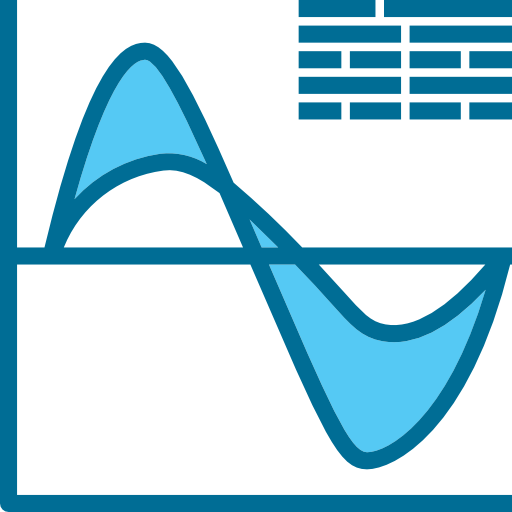 gráfico de linea Phatplus Blue icono