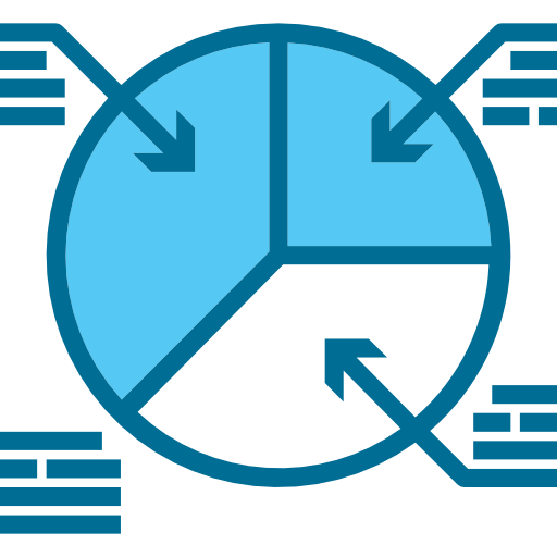 cirkeldiagram Phatplus Blue icoon