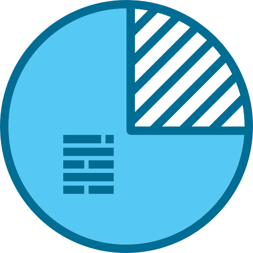 cirkeldiagram Phatplus Blue icoon