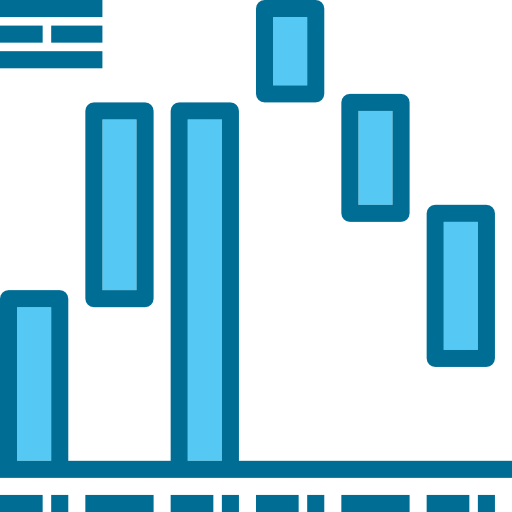 gráfico de barras Phatplus Blue icono