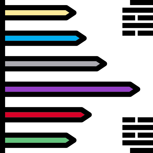 diagram Phatplus Lineal Color ikona