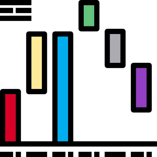 balkendiagramm Phatplus Lineal Color icon