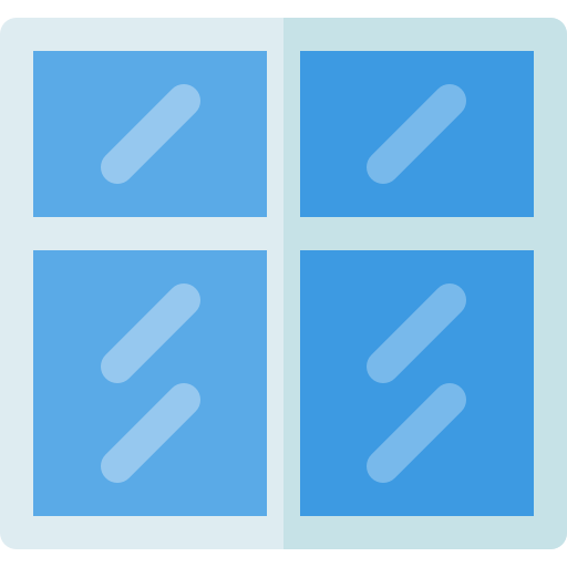 Glass wall Basic Rounded Flat icon