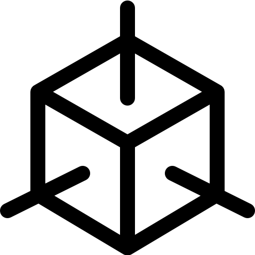 würfel Basic Rounded Lineal icon