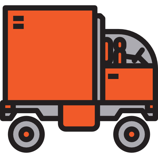 camión de reparto Phatplus Lineal Color icono