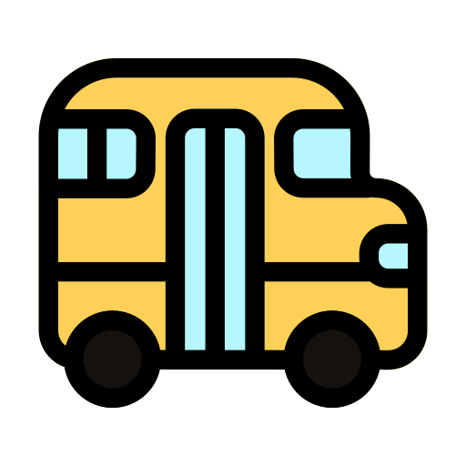 학교 버스 Generic color lineal-color icon