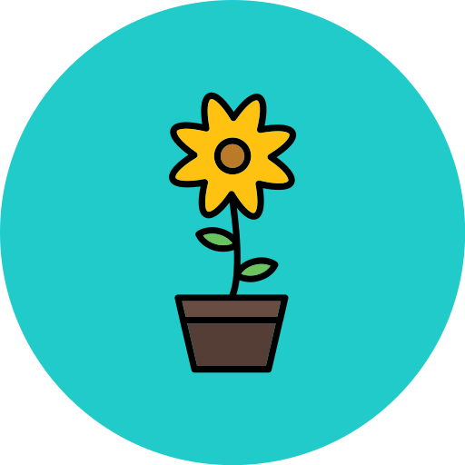 Flower pot Generic color lineal-color icon