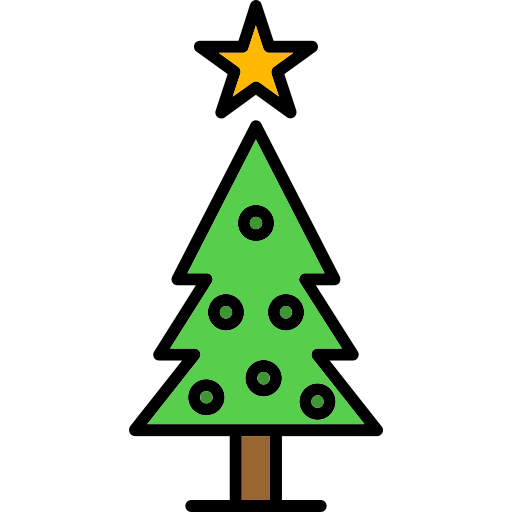 albero di natale Generic color lineal-color icona