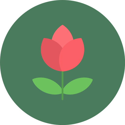 fiore rosso Generic color fill icona