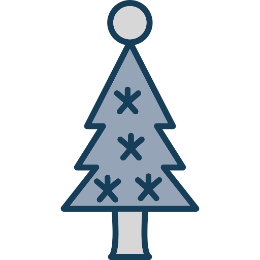 drzewko świąteczne Generic color lineal-color ikona