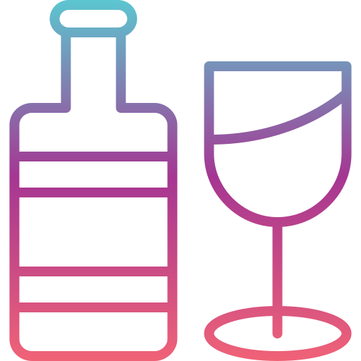 Бокал для вина Generic gradient outline иконка