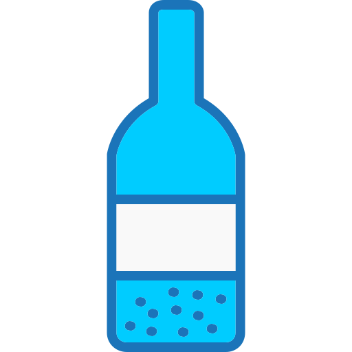 Wine bottle Generic color lineal-color icon