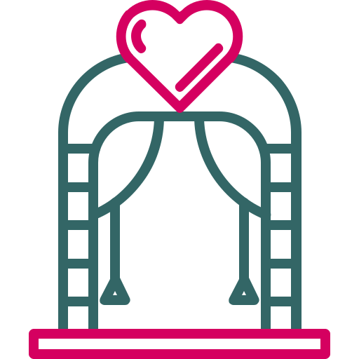 arco de boda Generic color outline icono