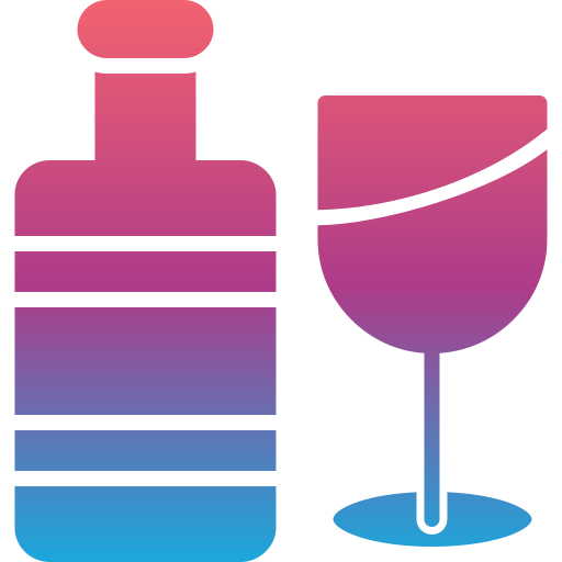 verre de vin Generic gradient fill Icône