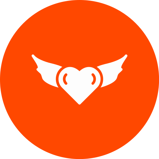 Heart wings Generic color fill icon