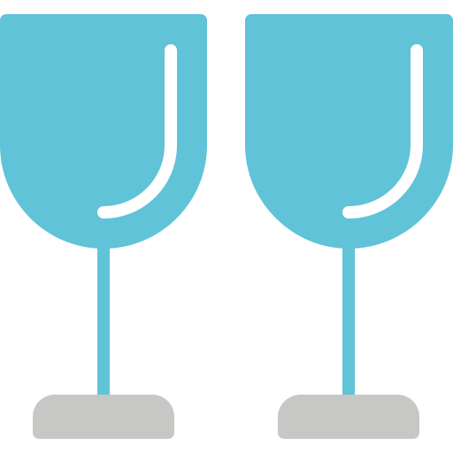 bicchiere di vino Generic color fill icona