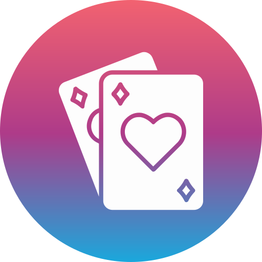 karty do pokera Generic gradient fill ikona