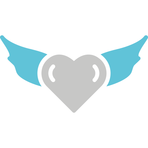 Heart wings Generic color fill icon