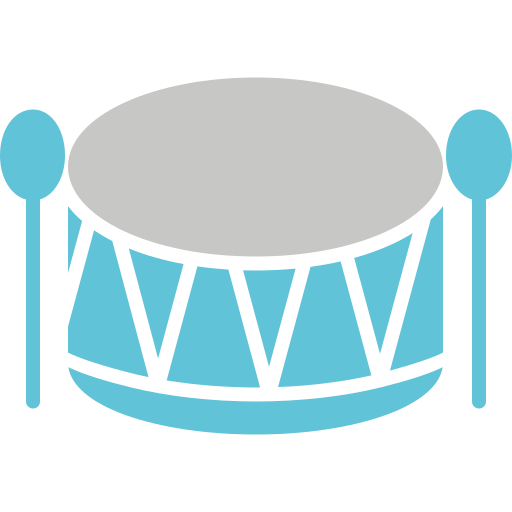 ドラムキット Generic color fill icon