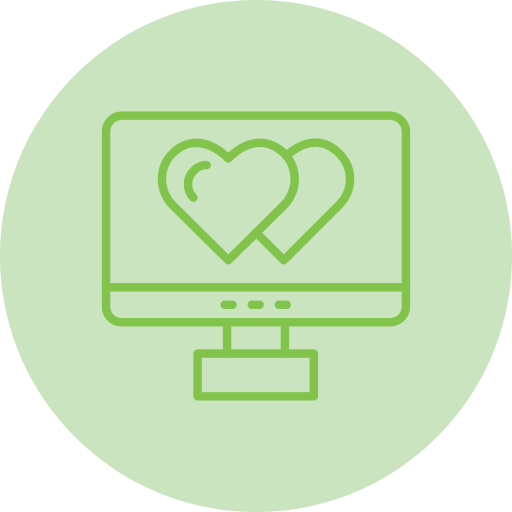 Online dating Generic color fill icon