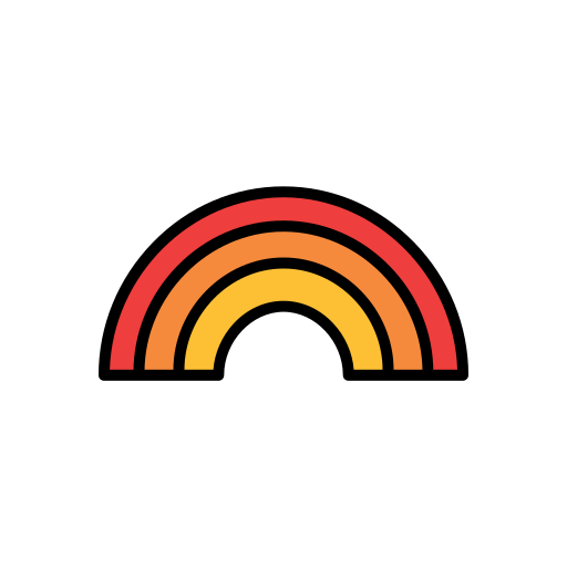 arcoíris Generic color lineal-color icono