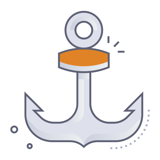 Anchor Generic gradient lineal-color icon