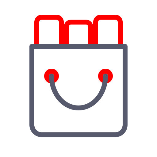 borsa da negozio Generic color outline icona