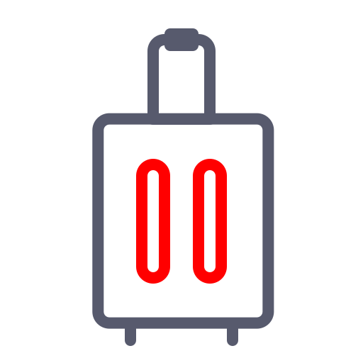 Suitcase Generic color outline icon