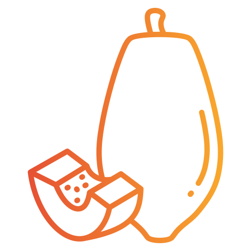 papaya Generic gradient outline icono