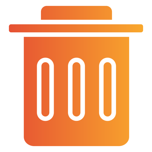 Trash bin Generic gradient fill icon