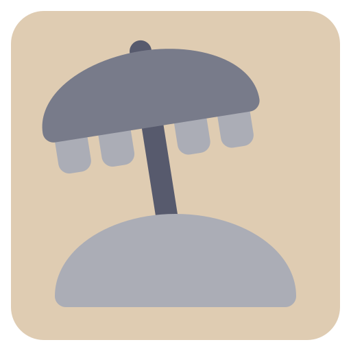 пляжный зонт Generic color fill иконка