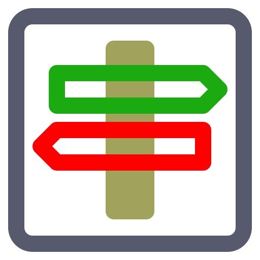 道路標識 Generic color outline icon