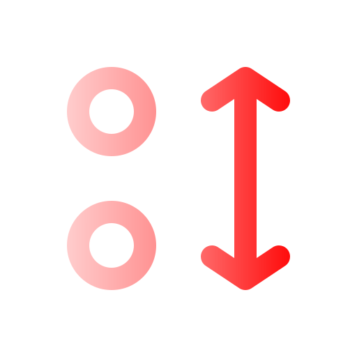 Sort Generic gradient outline icon