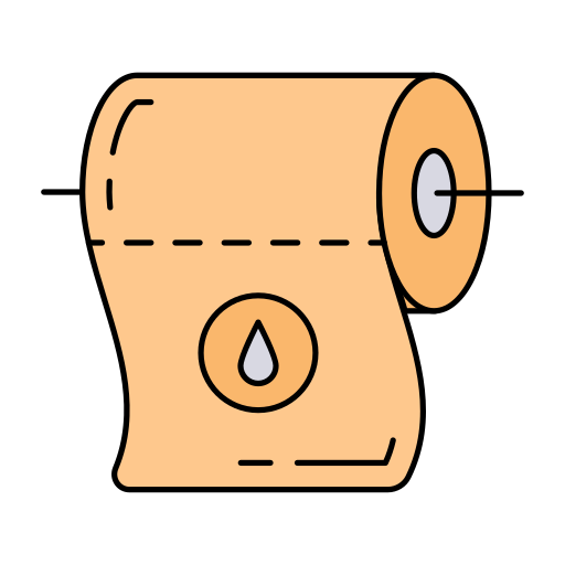Рулон туалетной бумаги Generic color lineal-color иконка