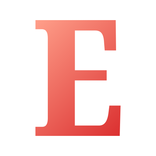 文字e Generic gradient fill icon