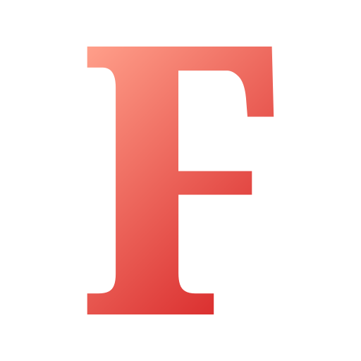 Буква ф Generic gradient fill иконка
