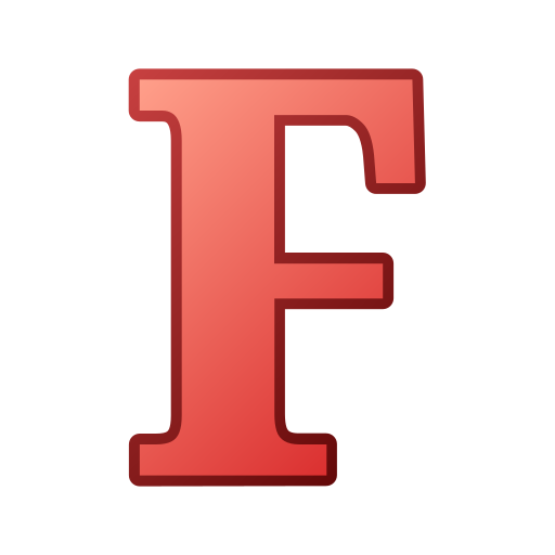 lettera f Generic gradient lineal-color icona