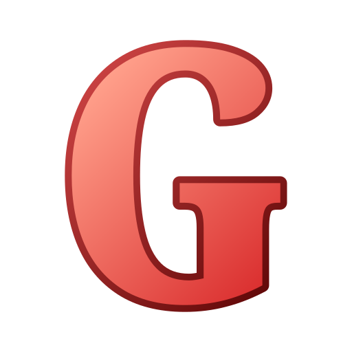 lettre g Generic gradient lineal-color Icône