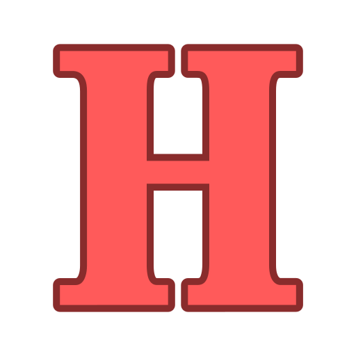 buchstabe h Generic color lineal-color icon