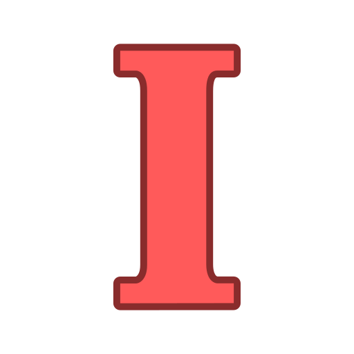 letra i Generic color lineal-color icono