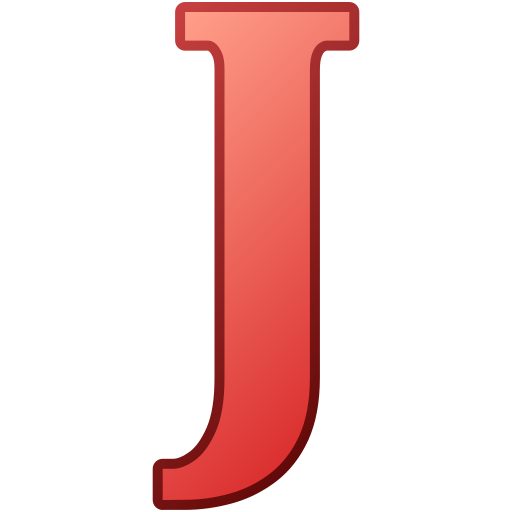 brief j Generic gradient lineal-color icoon