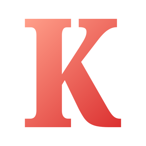 lettre k Generic gradient fill Icône