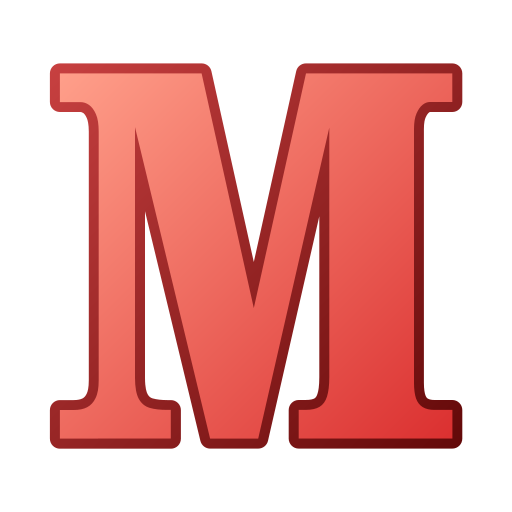 litera m Generic gradient lineal-color ikona