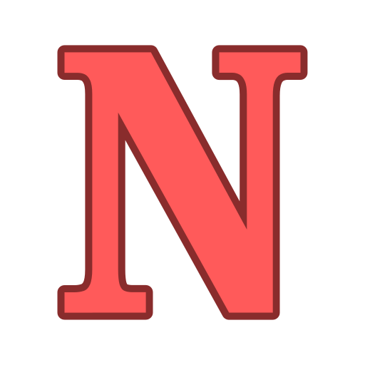 letra n Generic color lineal-color Ícone