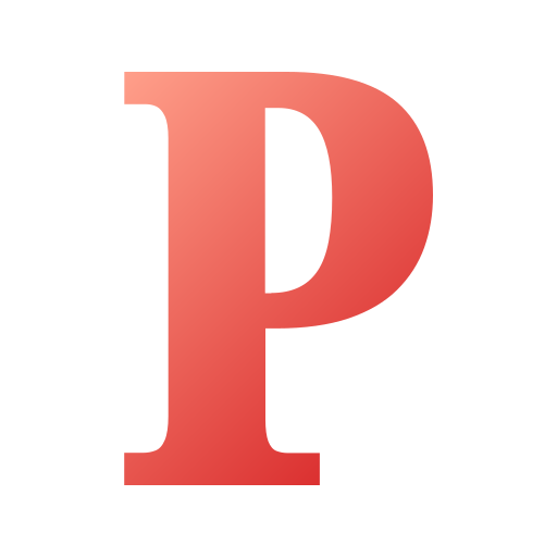 brief p Generic gradient fill icon