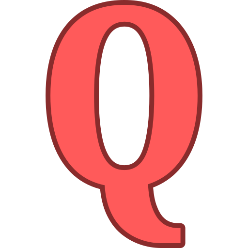 lettre q Generic color lineal-color Icône