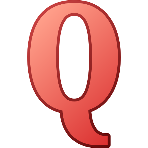 buchstabe q Generic gradient lineal-color icon